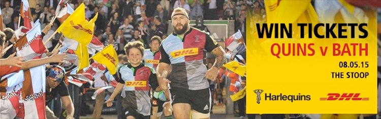 Win a pair of tickets to Harlequins vs Bath, courtesy of DHL