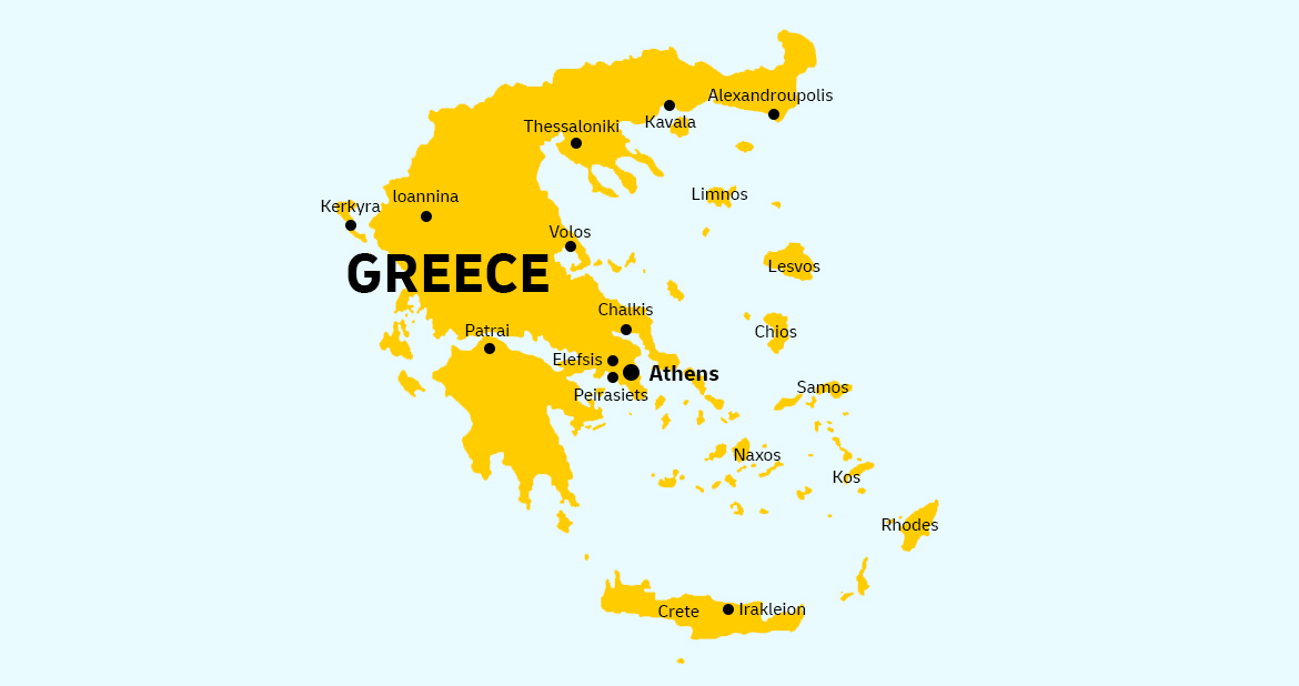 Greece country map