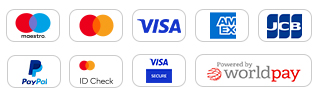 Payment options: American Express, JCB, MasterCard, Maestro, Visa and Paypal